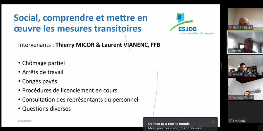 Rencontres du Mercredi de l'Esjdb #1