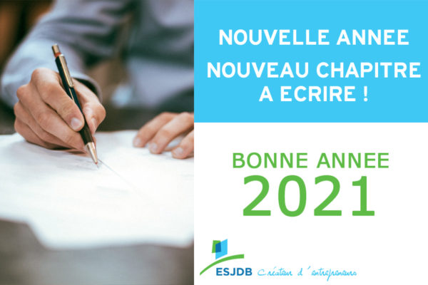 Carte de voeux ESJDB 2021 – 2 Voeux ESJDB 2021